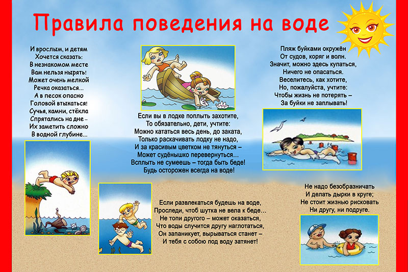 Памятка «правила поведения на воде»